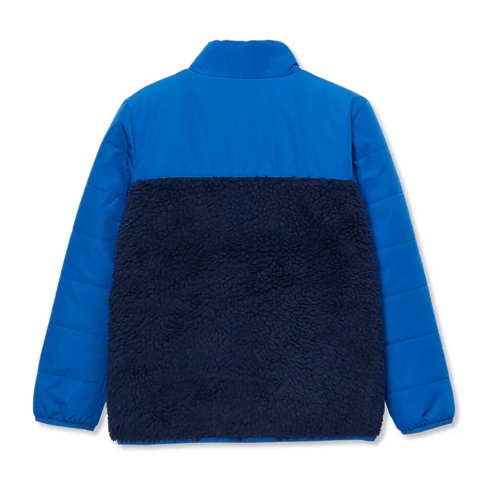 Kids Water Resistant Mixed Media Insulated Jacket