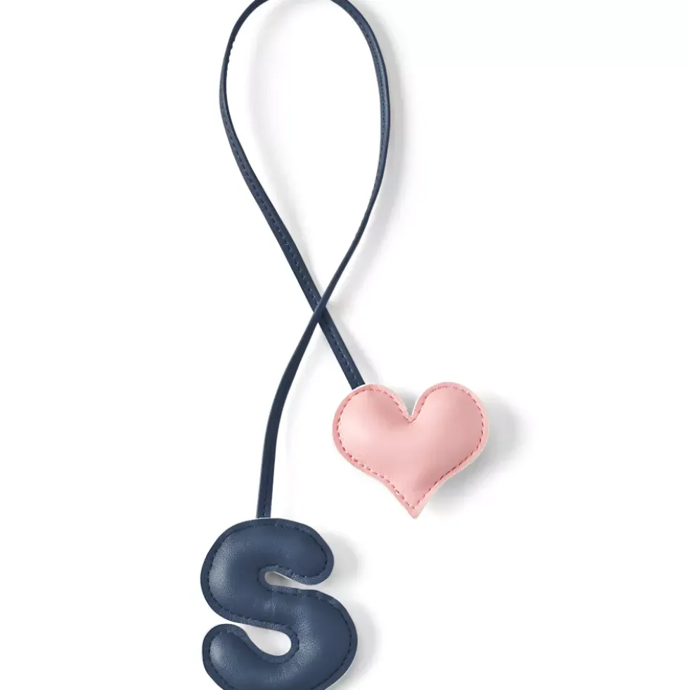 Letter A Faux Leather Bag Charm