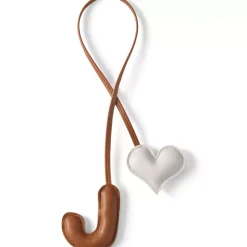Letter A Faux Leather Bag Charm