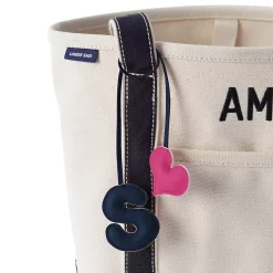 Letter A Faux Leather Bag Charm