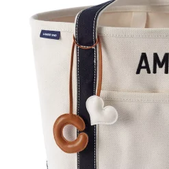 Letter A Faux Leather Bag Charm