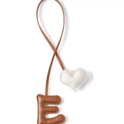 Letter A Faux Leather Bag Charm