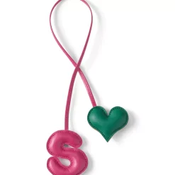 Letter A Faux Leather Bag Charm