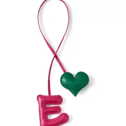 Letter A Faux Leather Bag Charm