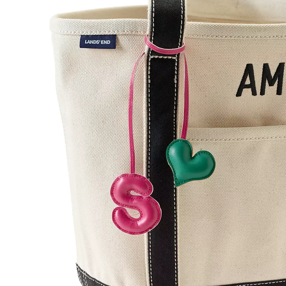 Letter A Faux Leather Bag Charm