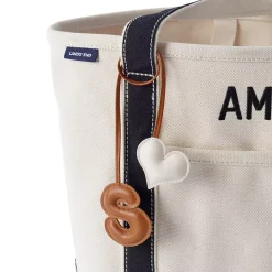 Letter A Faux Leather Bag Charm