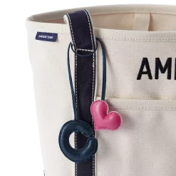Letter A Faux Leather Bag Charm