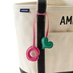 Letter A Faux Leather Bag Charm