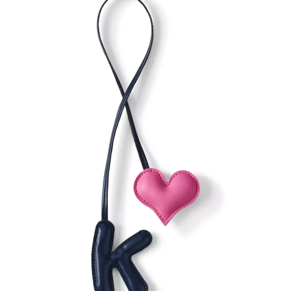 Letter A Faux Leather Bag Charm