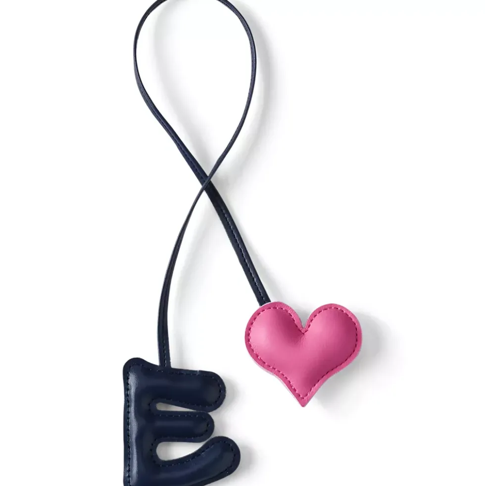 Letter A Faux Leather Bag Charm
