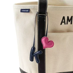 Letter A Faux Leather Bag Charm