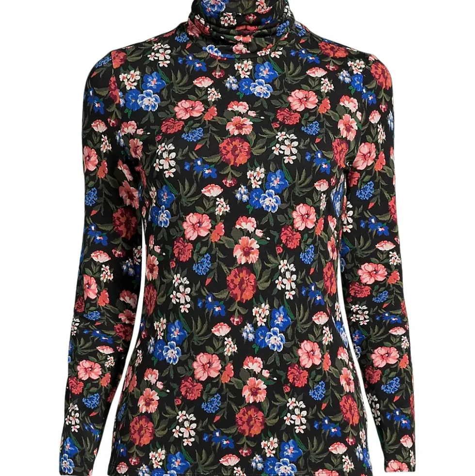 Lightweight Jersey Long Sleeve Turtleneck
