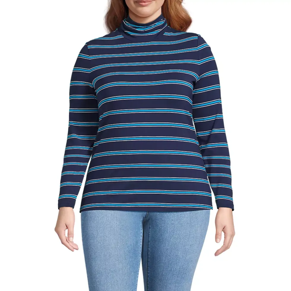 Lightweight Jersey Long Sleeve Turtleneck