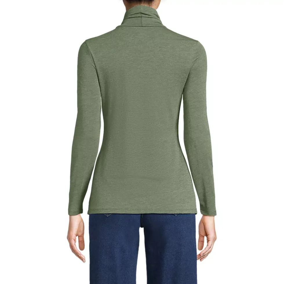 Lightweight Jersey Long Sleeve Turtleneck
