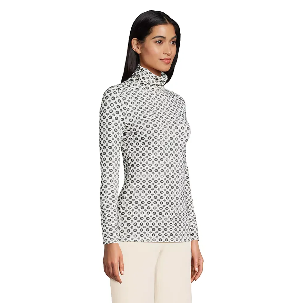 Lightweight Jersey Long Sleeve Turtleneck