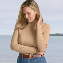 Lightweight Jersey Long Sleeve Turtleneck