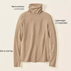 Lightweight Jersey Long Sleeve Turtleneck
