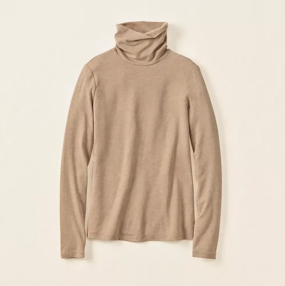 Lightweight Jersey Long Sleeve Turtleneck