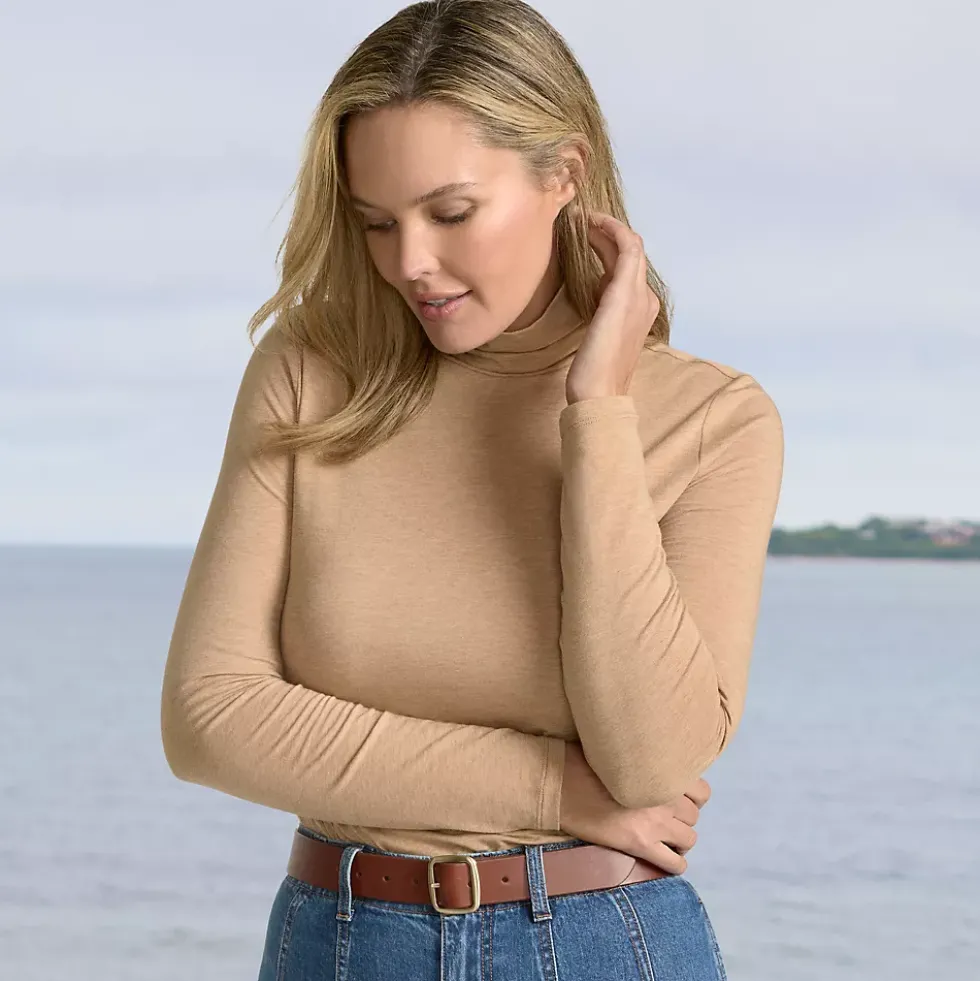 Lightweight Jersey Long Sleeve Turtleneck