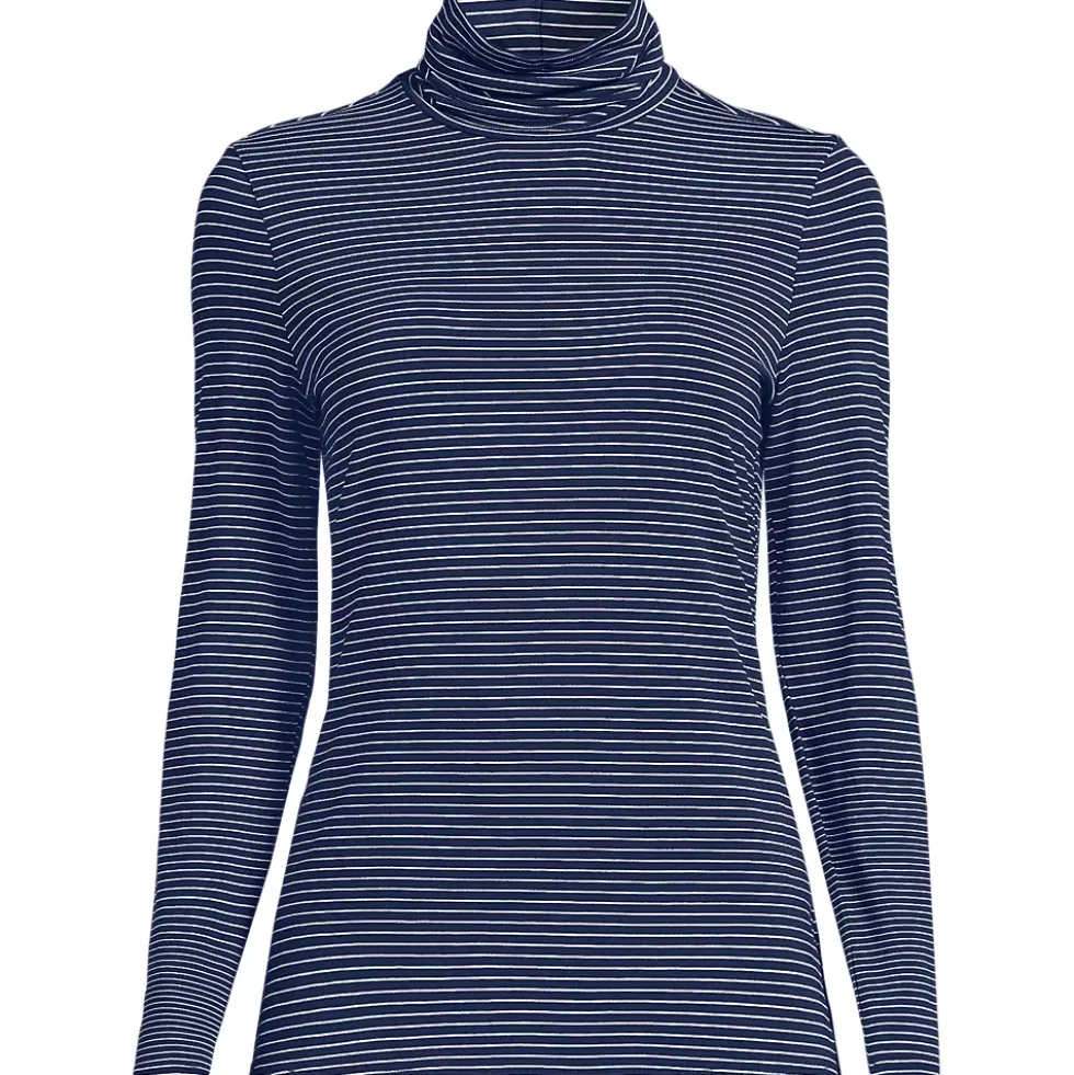 Lightweight Jersey Long Sleeve Turtleneck