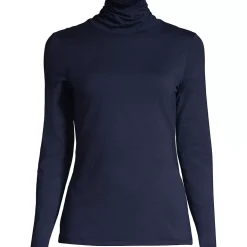 Lightweight Jersey Long Sleeve Turtleneck