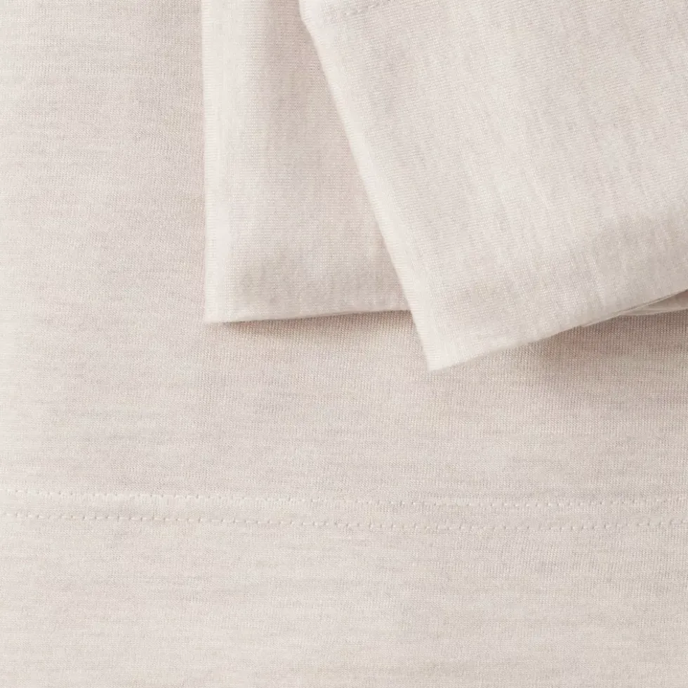 Lightweight Stretch Modal Jersey Heathered Bed Sheet Set