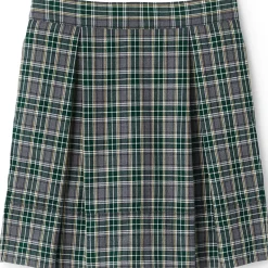 Little Girls Plaid Top of Knee Pleat Skort