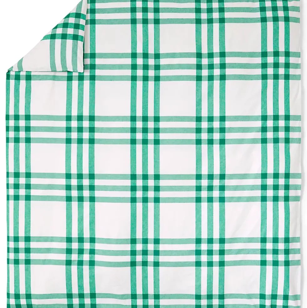 Luxe Supima Cotton Flannel Printed Duvet Bed Cover - 6oz