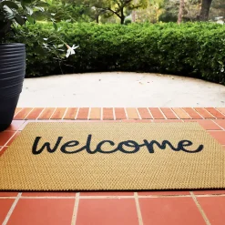 Matterly Neighburly Doormat Script Welcome