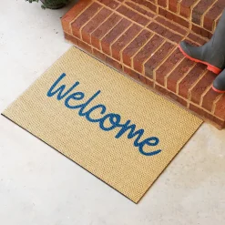 Matterly Neighburly Doormat Script Welcome