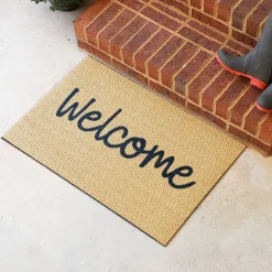 Matterly Neighburly Doormat Script Welcome