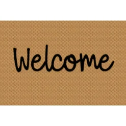 Matterly Neighburly Doormat Script Welcome