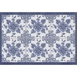 Matterly Skid Resistant Floral Floor Mat