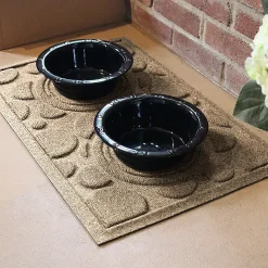 Matterly Waterhog® Dots Dog Bowl Mat