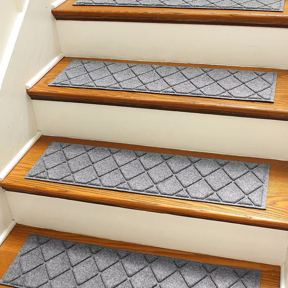 Matterly 8.5" x 30" Argyle Waterhog® Stair Treads - Set of 4