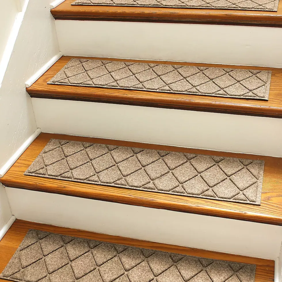 Matterly 8.5" x 30" Argyle Waterhog® Stair Treads - Set of 4
