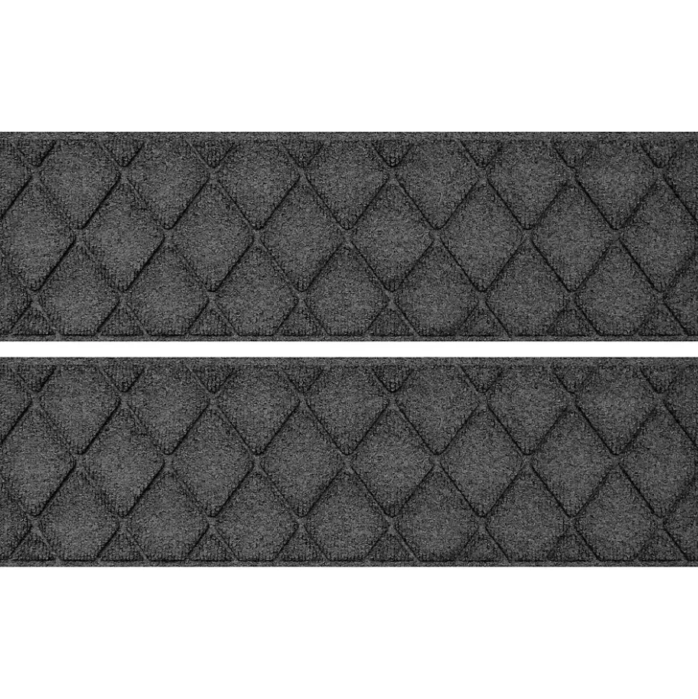Matterly 8.5" x 30" Argyle Waterhog® Stair Treads - Set of 4