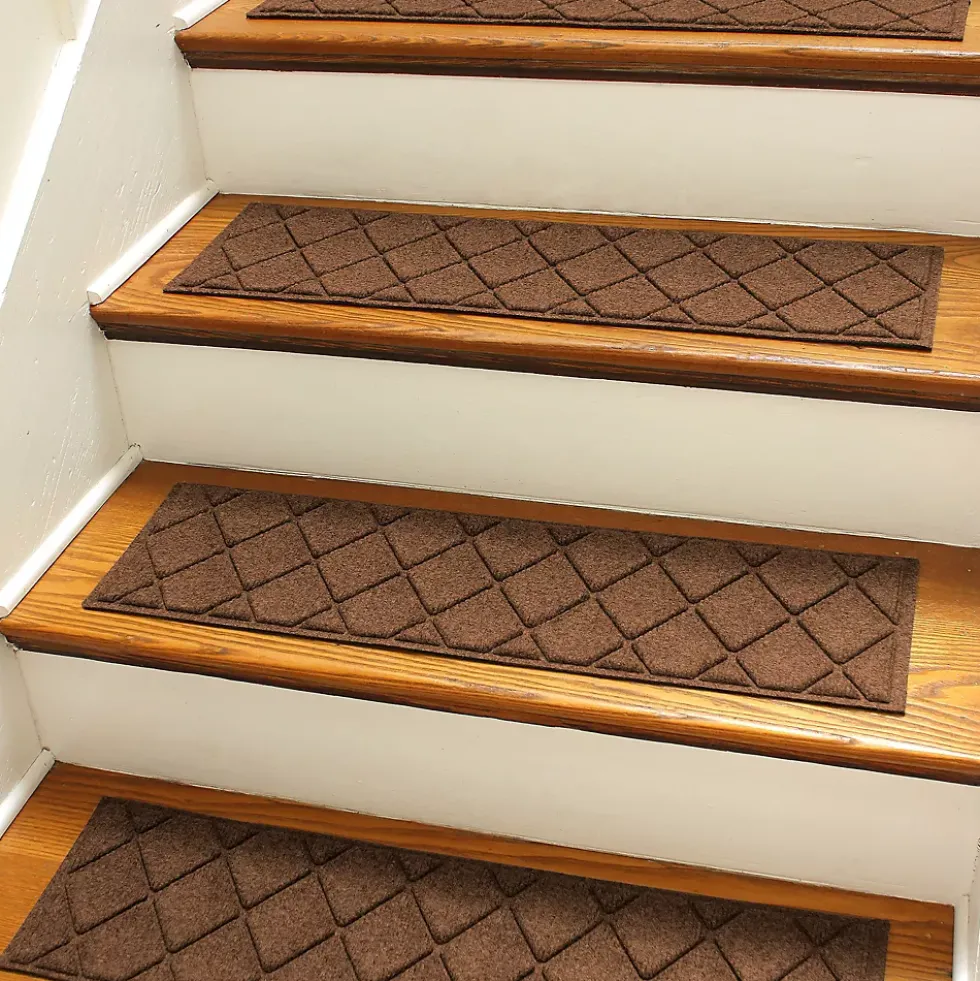 Matterly 8.5" x 30" Argyle Waterhog® Stair Treads - Set of 4
