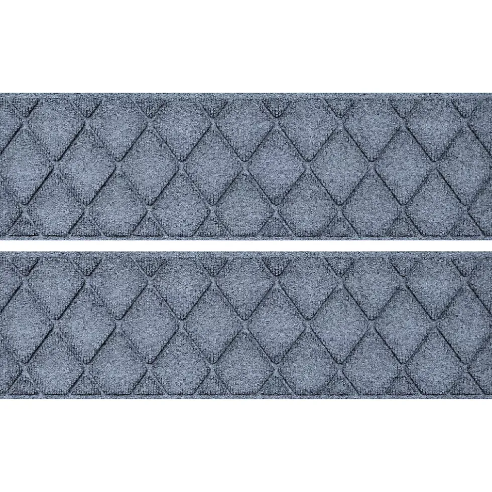 Matterly 8.5" x 30" Argyle Waterhog® Stair Treads - Set of 4