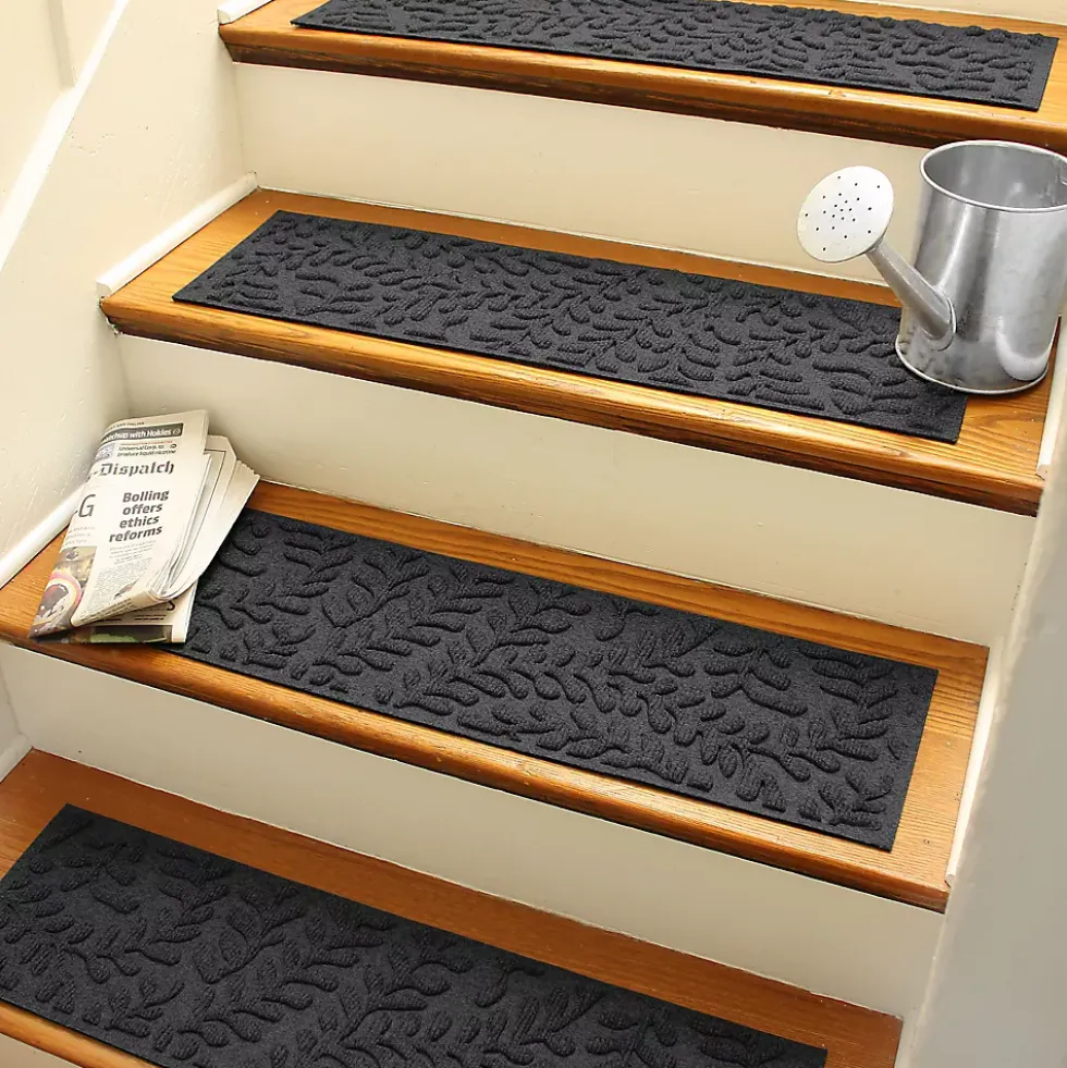 Matterly 8.5" x 30" Boxwood Waterhog® Stair Treads - Set of 4