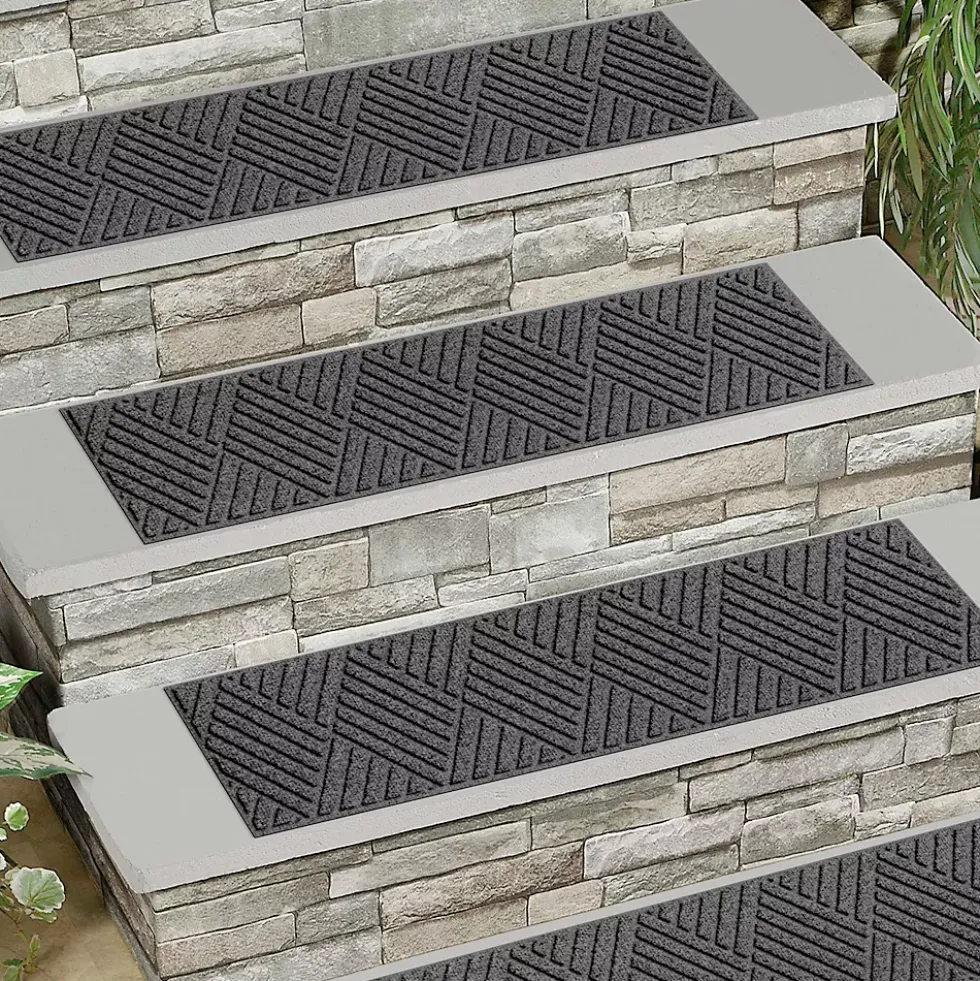 Matterly 8.5" x 30" Diamonds Waterhog® Stair Treads - Set of 4