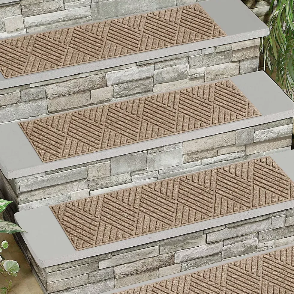 Matterly 8.5" x 30" Diamonds Waterhog® Stair Treads - Set of 4