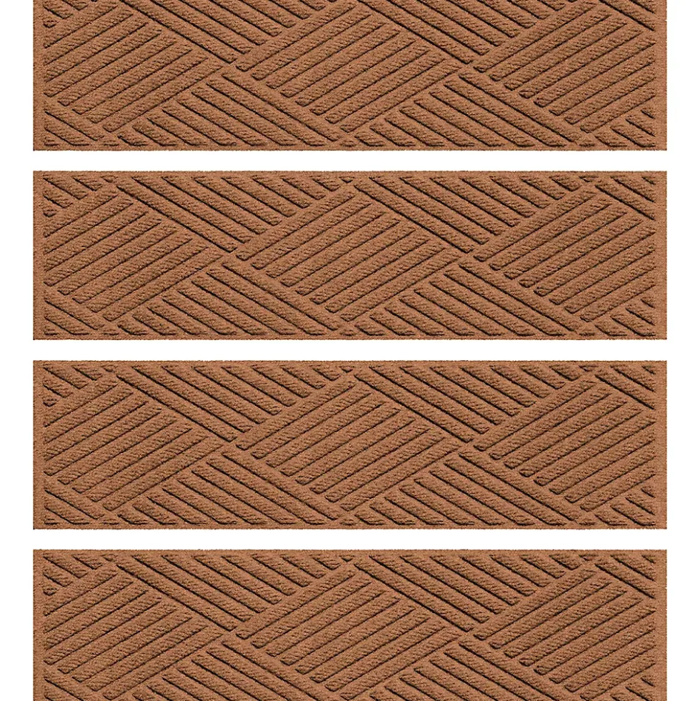 Matterly 8.5" x 30" Diamonds Waterhog® Stair Treads - Set of 4