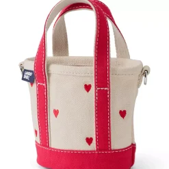 Medium Embroidered 5 Pocket Open Top Canvas Tote Bag