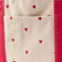Medium Embroidered 5 Pocket Open Top Canvas Tote Bag