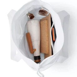 Medium 5 Pocket Open Top Canvas Tote Bag