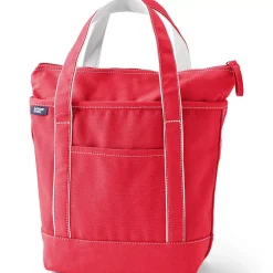 Medium 5 Pocket Open Top Canvas Tote Bag