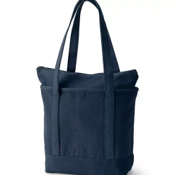 Medium 5 Pocket Open Top Canvas Tote Bag
