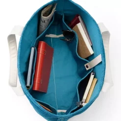 Medium 5 Pocket Open Top Canvas Tote Bag