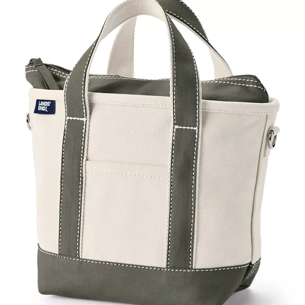 Medium 5 Pocket Open Top Canvas Tote Bag